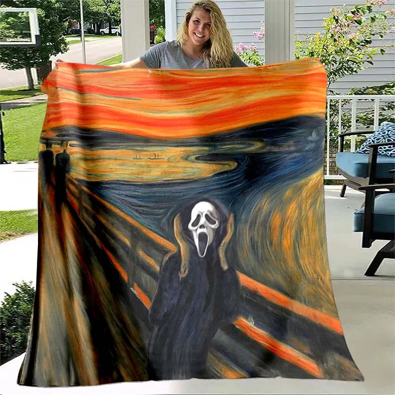 Scream Horror Halloween Cool Blanket Lightweight Comfortable Soft Breathable Ultra Warm Blanket Bedding Travel Bedding
Scream Horror Halloween Cool Blanket Lightweight Comfortable Soft Breathable Ultra Warm Blanket Bedding Travel Bedding