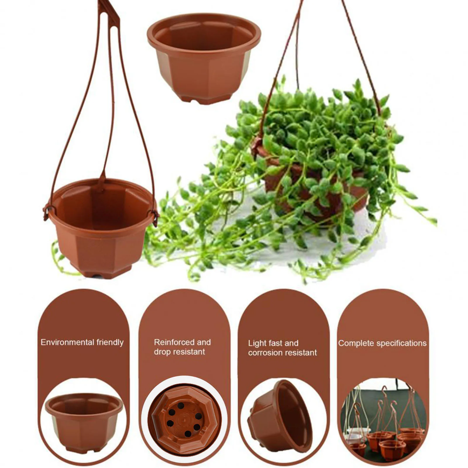 Chain Plant Basket Flower Pot 14pcs Accessories Artificial Flowers Balcony Decor Hanging Balcony Outdoor Indoor
Chain Plant Basket Flower Pot 14pcs Accessories Artificial Flowers Balcony Decor Hanging Balcony Outdoor Indoor
