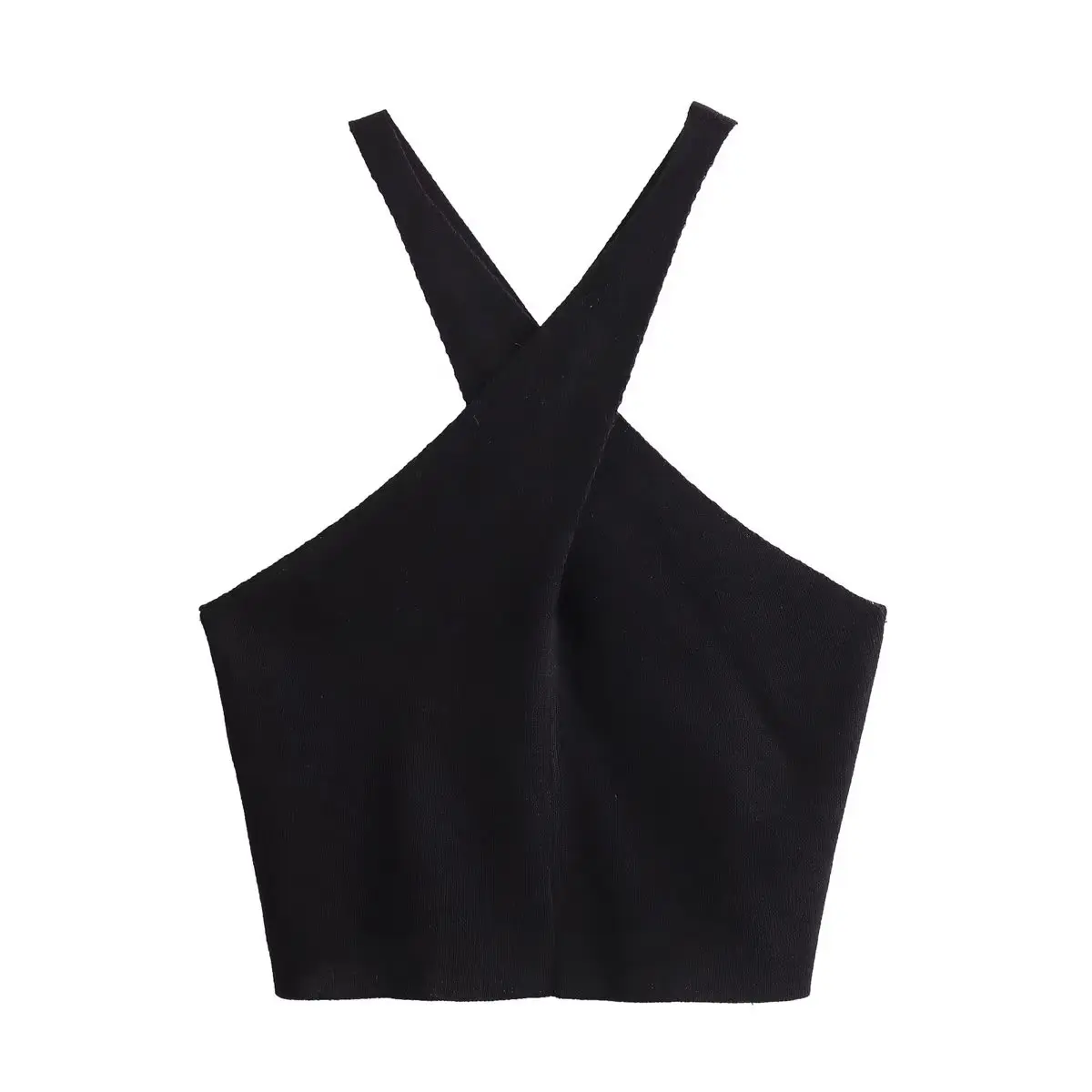 Women New Fashion Crossover design Cropped halter Neck knit Tops Vintage Sleeveless backless Female Waistcoat Chic Tops
Women New Fashion Crossover design Cropped halter Neck knit Tops Vintage Sleeveless backless Female Waistcoat Chic Tops