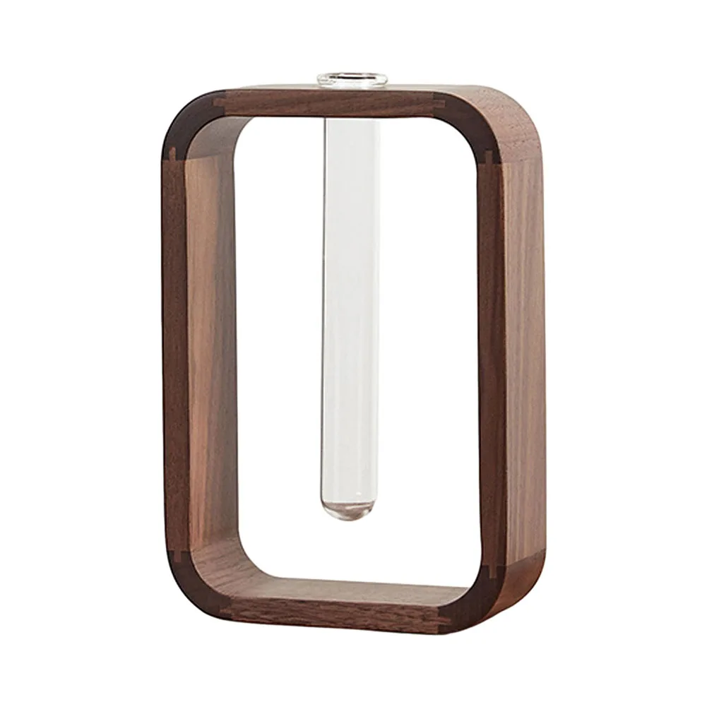 Elegant solid wood test tube vase transparent glass tabletop ornaments perfect for creating a serene ambiance
Elegant solid wood test tube vase transparent glass tabletop ornaments perfect for creating a serene ambiance