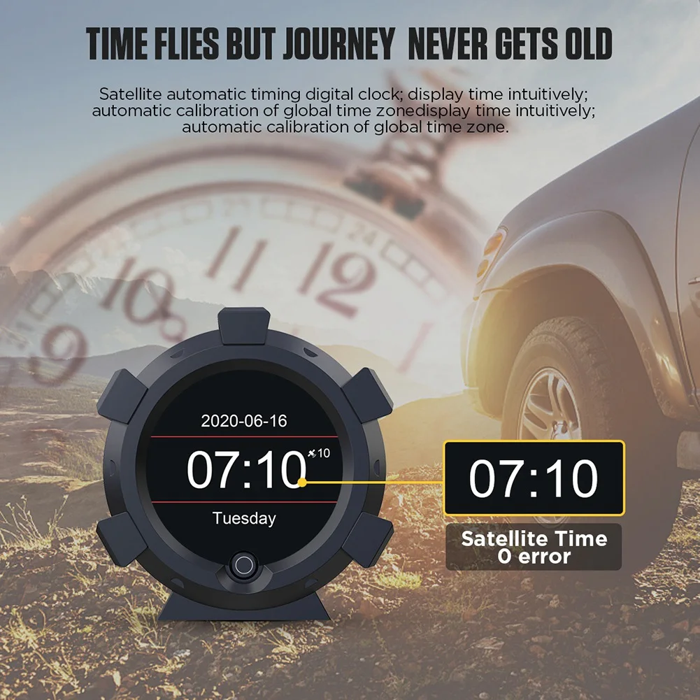 

For Suzuki Jimny GPS Horizontal Slope Meter Speedometer Car Compass Pitch Tilt Angle Altitude Latitude Longitude