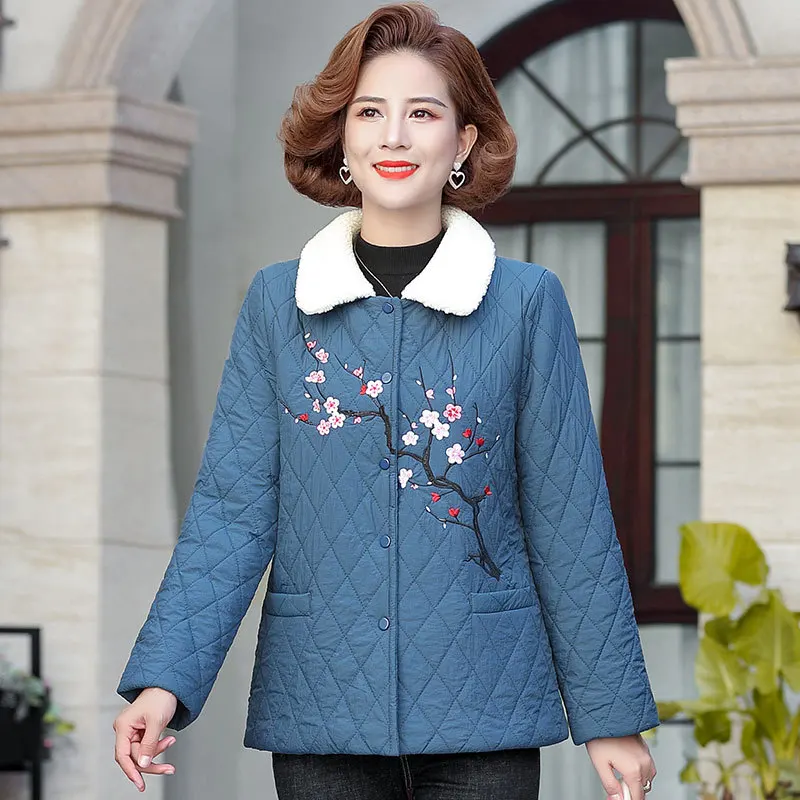 Fdfklak Fashion Short Lapel Padded Jacket Middle-Aged Elderly Mother Winter Clothes Add Velvet Thick Coat Women Parkas XL-5XL
Fdfklak Fashion Short Lapel Padded Jacket Middle-Aged Elderly Mother Winter Clothes Add Velvet Thick Coat Women Parkas XL-5XL