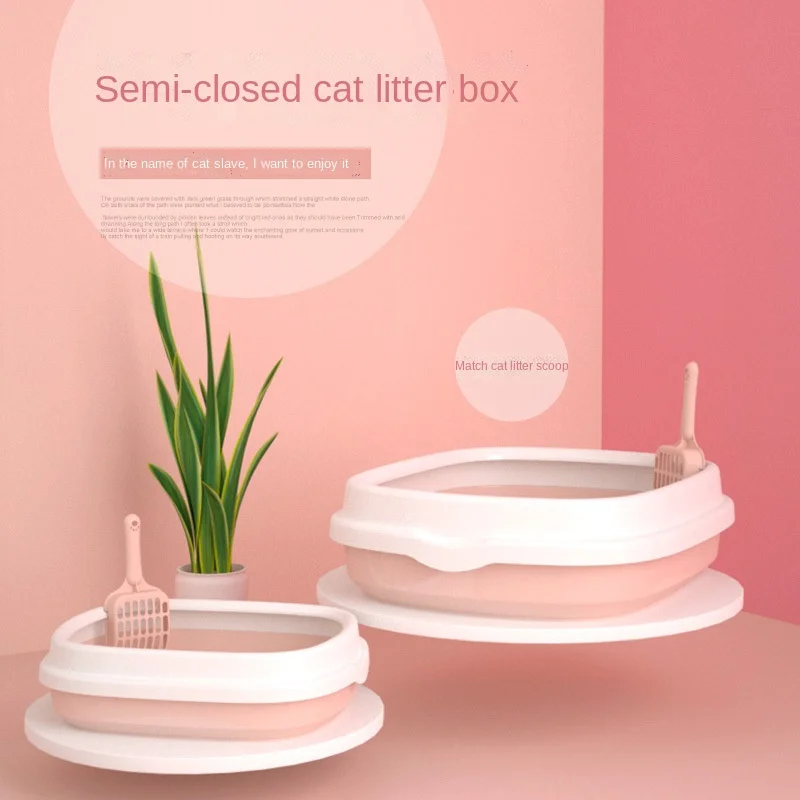 Cat Litter Box Splash-proof Full Semi-enclosed Cat Toilet Cat Litter Box Cat Poop Box Small Cat Supplies Deodorant Send Shovel
Cat Litter Box Splash-proof Full Semi-enclosed Cat Toilet Cat Litter Box Cat Poop Box Small Cat Supplies Deodorant Send Shovel
