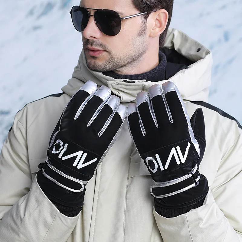 Ski Gloves Men's Winter Outdoor Riding Plush Warm Windproof Waterproof Climbing Motorcycle Cotton Gloves
Ski Gloves Men's Winter Outdoor Riding Plush Warm Windproof Waterproof Climbing Motorcycle Cotton Gloves