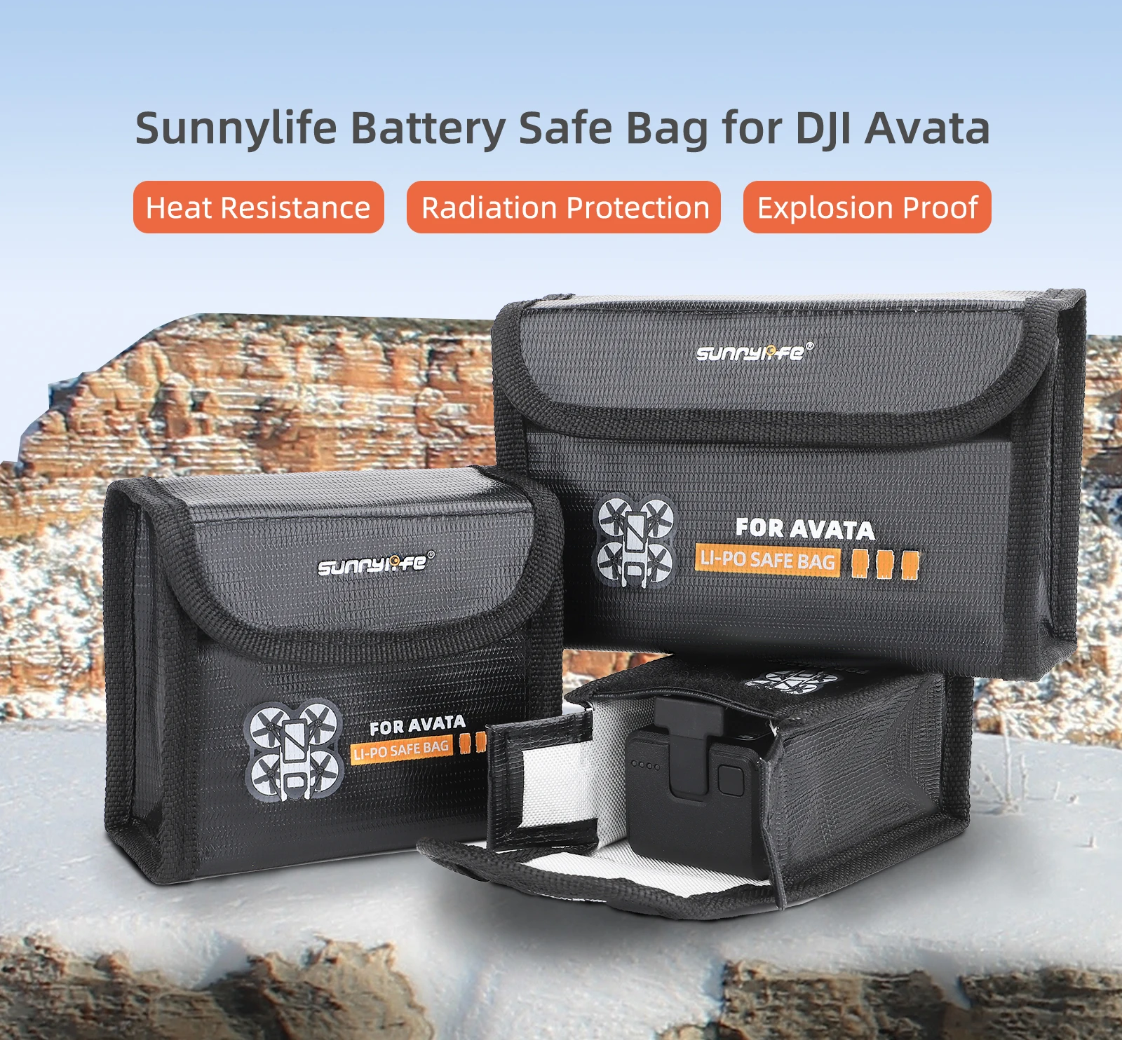 For DJI Avata Battery Explosion-proof Bag Body Lithium Battery Safety Storage Bag Flame Protection Bag for Avata Accessory
For DJI Avata Battery Explosion-proof Bag Body Lithium Battery Safety Storage Bag Flame Protection Bag for Avata Accessory