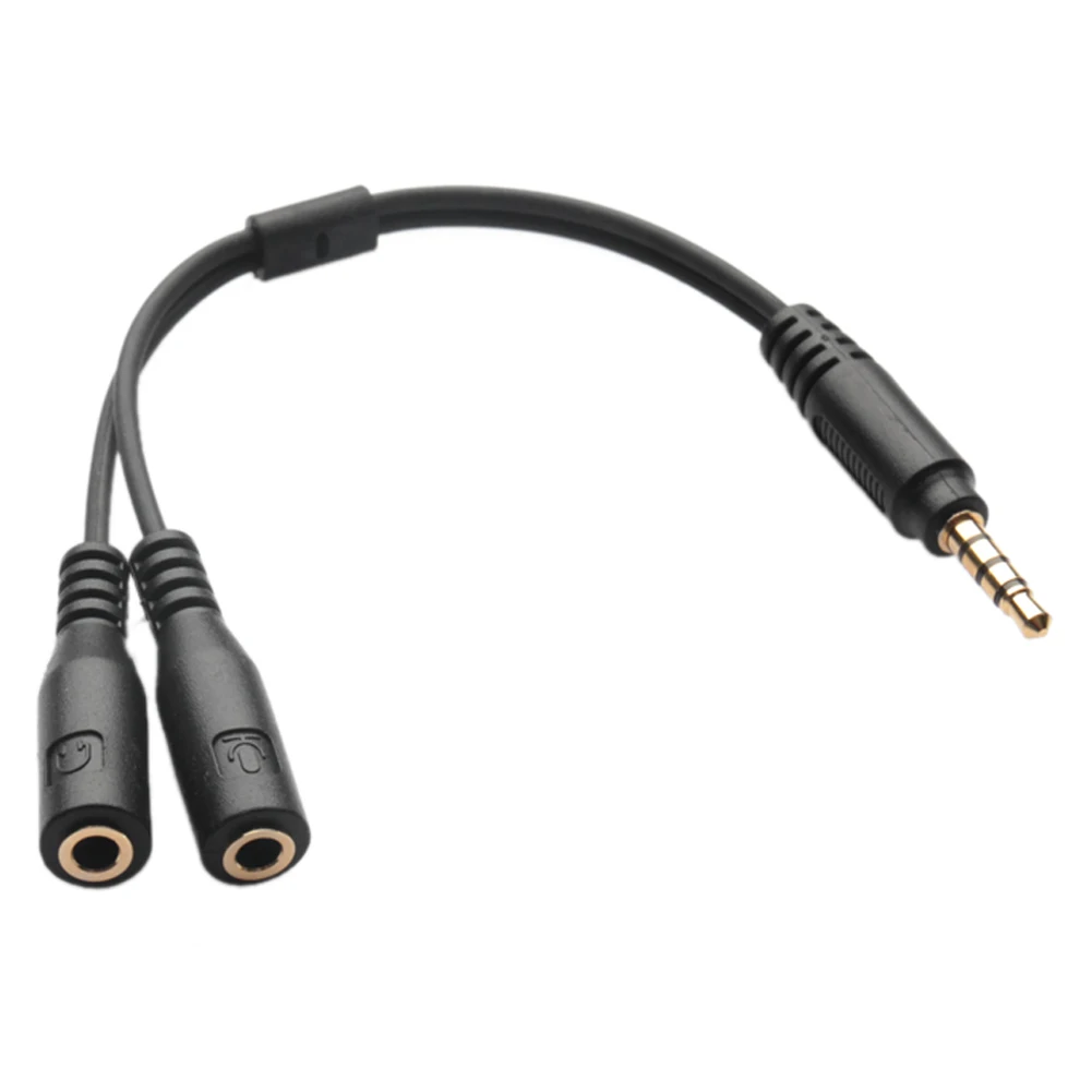 Adapter Plug Speaker Terminal 3.5 mm Audio Y Splitter Cable 1 TRRS Male to 2 TRS Female Mic Headset AUX Cable
Adapter Plug Speaker Terminal 3.5 mm Audio Y Splitter Cable 1 TRRS Male to 2 TRS Female Mic Headset AUX Cable