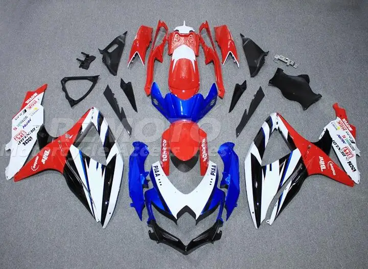 Новый комплект обтекателей для мотоциклов из АБС-пластика, подходит для Suzuki GSX-R 600 750 K8 2008 2009 2010 08 09 10, кузов красного и синего цвета
Новый комплект обтекателей для мотоциклов из АБС-пластика, подходит для Suzuki GSX-R 600 750 K8 2008 2009 2010 08 09 10, кузов красного и синего цвета