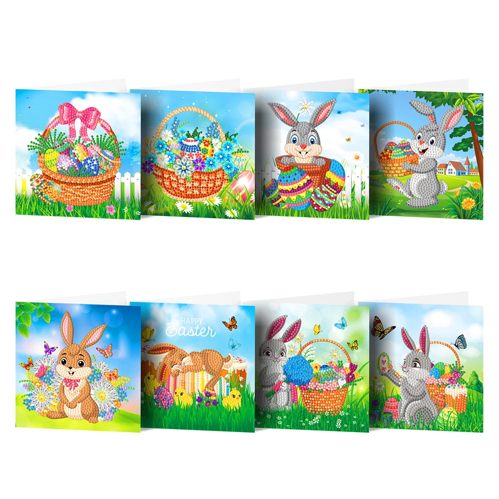 8pcs/Set DIY Diamond Painting Greeting Cards 5D Cartoon Easter Postcards Kids Festival Embroidery Greet Cards Gifts
8pcs/Set DIY Diamond Painting Greeting Cards 5D Cartoon Easter Postcards Kids Festival Embroidery Greet Cards Gifts