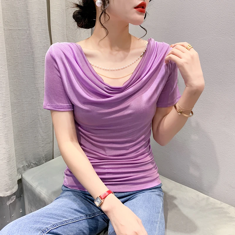 Футболка женская атласная с коротким рукавом, модный винтажный топ свободного покроя в Корейском стиле, Офисная рубашка, белый цвет, на лето
Футболка женская атласная с коротким рукавом, модный винтажный топ свободного покроя в Корейском стиле, Офисная рубашка, белый цвет, на лето
