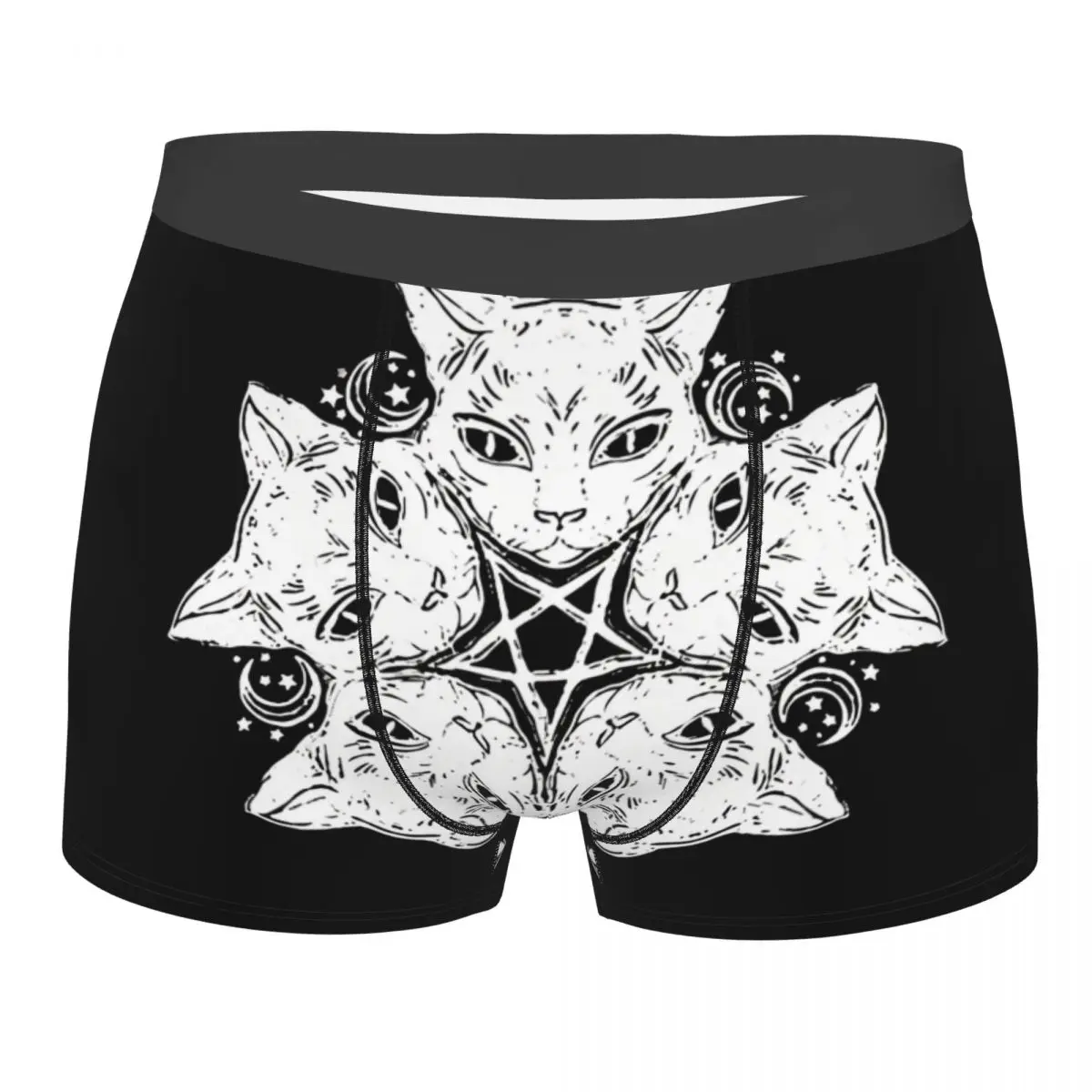 Cat Pentagram Man's Boxer Briefs Underpants Gothic Highly Breathable High Quality Gift Idea
Cat Pentagram Man's Boxer Briefs Underpants Gothic Highly Breathable High Quality Gift Idea