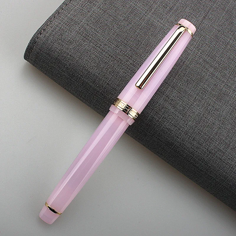 

Ручка перьевая Jinhao 82 серии, акриловая с наконечником F 0,5 мм, принадлежности для школы и офиса, карандаш для письма с золотым зажимом