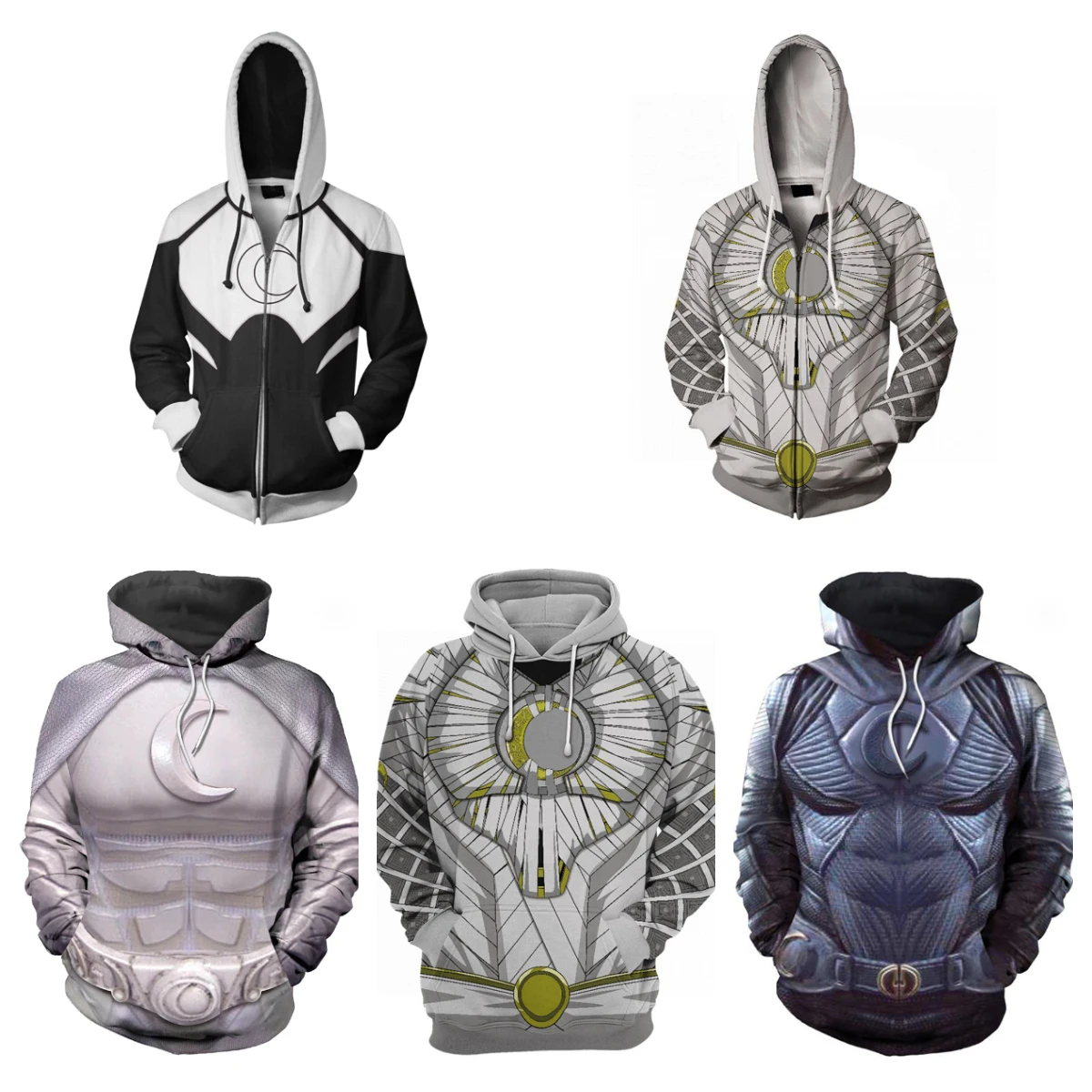 Moon Knight Marc Spector Cosplay Hoodie 3D Printed Hooded Sweatshirt Men Women Casual Zip Up Jacket Coat
Moon Knight Marc Spector Cosplay Hoodie 3D Printed Hooded Sweatshirt Men Women Casual Zip Up Jacket Coat
