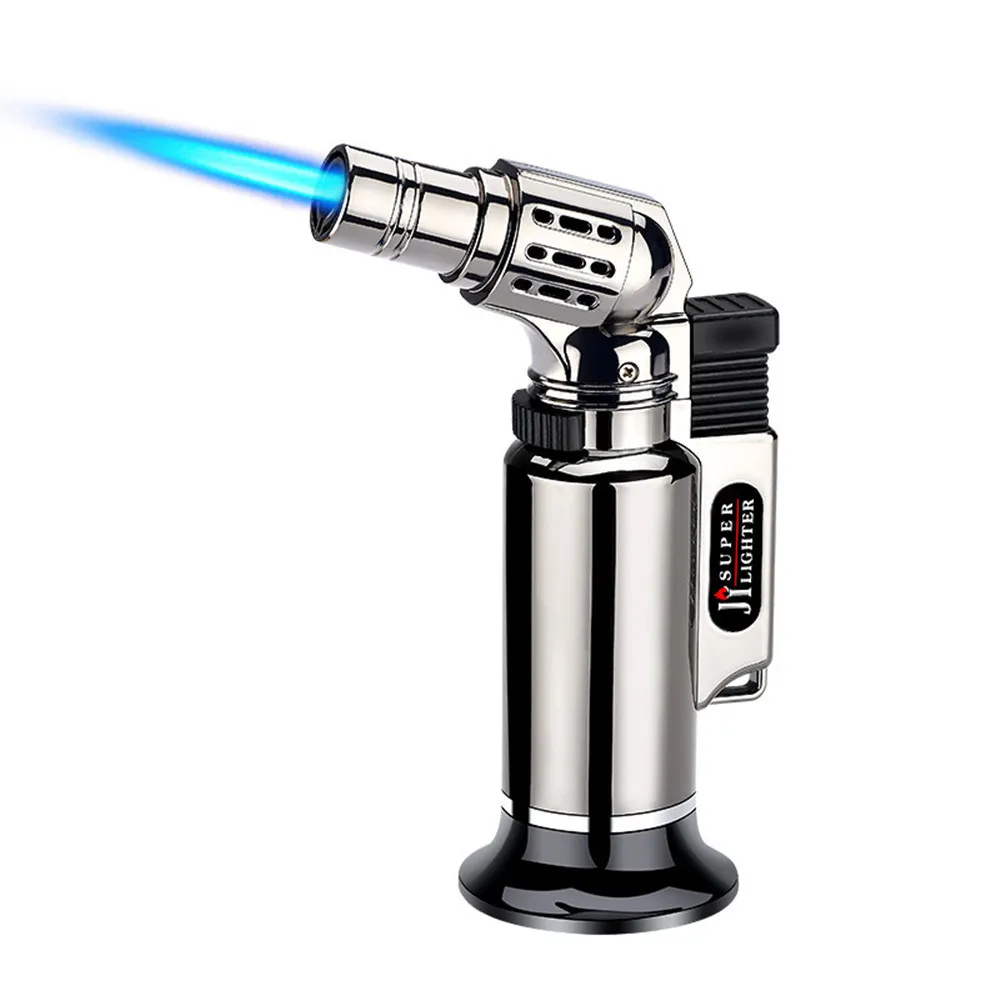 New Jet Flame Windproof Cigar Lighter Butane Gas Blow Torch Lighter For Kitchen BBQ Wholesale
New Jet Flame Windproof Cigar Lighter Butane Gas Blow Torch Lighter For Kitchen BBQ Wholesale