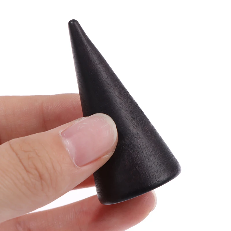 1PC Vintage Black Wooden Ring Holder Display Cone Rack Solid Wood Finger Trinket Stand Storage Organizer
1PC Vintage Black Wooden Ring Holder Display Cone Rack Solid Wood Finger Trinket Stand Storage Organizer