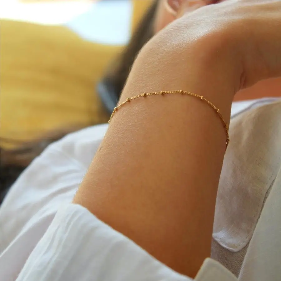 G&D Fashion Satellite Chain Stainless Steel Gold Plated Adjustable Beaded Cable Multi Layer Wrist Wear For Women Jewelry
G&D Fashion Satellite Chain Stainless Steel Gold Plated Adjustable Beaded Cable Multi Layer Wrist Wear For Women Jewelry