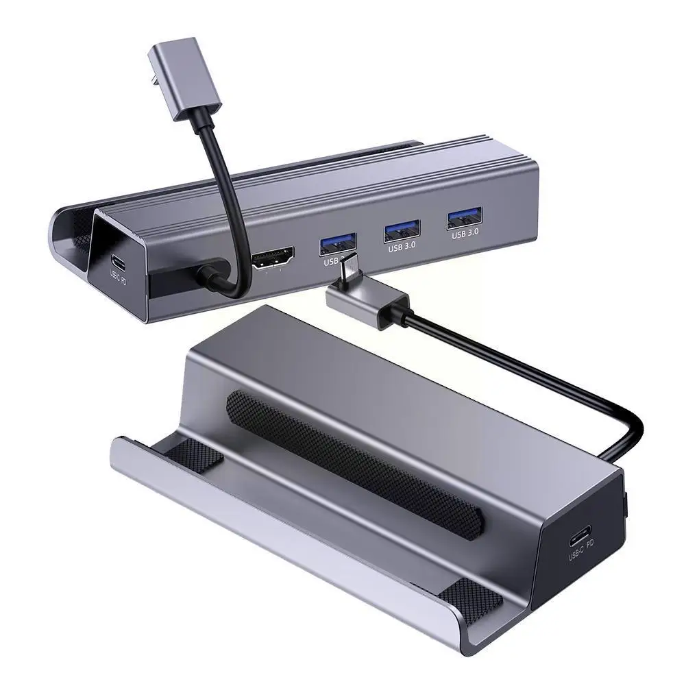 6 In 1 Hubdock Station For Steam Deck For ROG Ally Stand Accessories 3*USB 3.0 HDMI 4K@60Hz Gigabit Ethernet 1000Mbps N5H2 
6 In 1 Hubdock Station For Steam Deck For ROG Ally Stand Accessories 3*USB 3.0 HDMI 4K@60Hz Gigabit Ethernet 1000Mbps N5H2