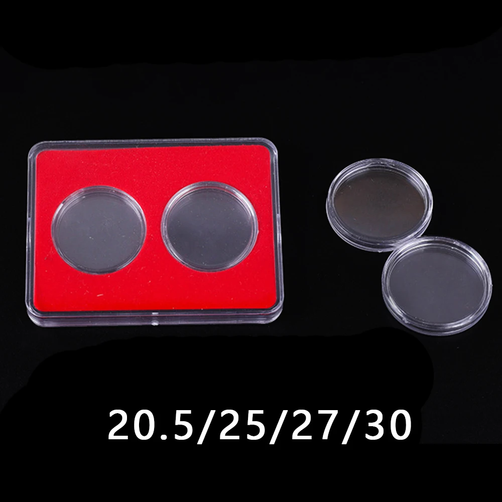 1 Set Universal Coin Holder Display Case Organizer Collection Box Protector 2-Grid Commemorative Coin Storage Holders
1 Set Universal Coin Holder Display Case Organizer Collection Box Protector 2-Grid Commemorative Coin Storage Holders