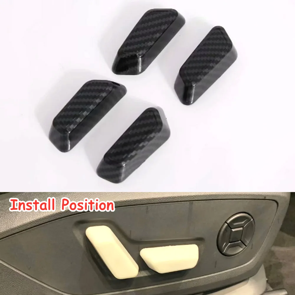 4Pcs/set Carbon Fiber Style Car Seat Adjust Button Switch Cover Cap Stickers For Audi Q3 2019 Car Accessories 
4Pcs/set Carbon Fiber Style Car Seat Adjust Button Switch Cover Cap Stickers For Audi Q3 2019 Car Accessories