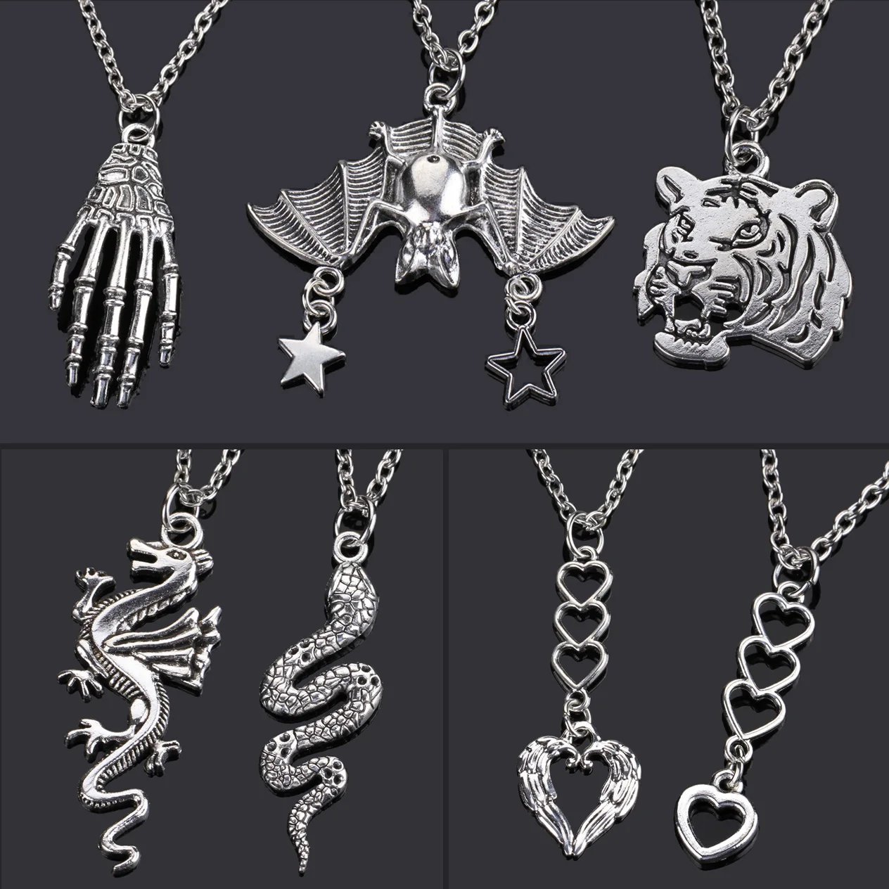 Модное ожерелье для женщин и мужчин, цепочка с милым любовным сердцем, собакой, кошкой, драконом, винтажное ювелирное изделие с подвеской, но...
Модное ожерелье для женщин и мужчин, цепочка с милым любовным сердцем, собакой, кошкой, драконом, винтажное ювелирное изделие с подвеской, но...