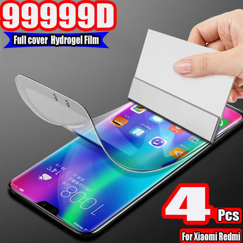 4Pcs Hydrogel Film Screen Protector For Xiaomi Redmi Note 10 9 8 Pro 10S 7 8T 9C 9A 9T Poco F3 M3 X3 NFC GT Mi 11 Lite Not Glass 
4Pcs Hydrogel Film Screen Protector For Xiaomi Redmi Note 10 9 8 Pro 10S 7 8T 9C 9A 9T Poco F3 M3 X3 NFC GT Mi 11 Lite Not Glass