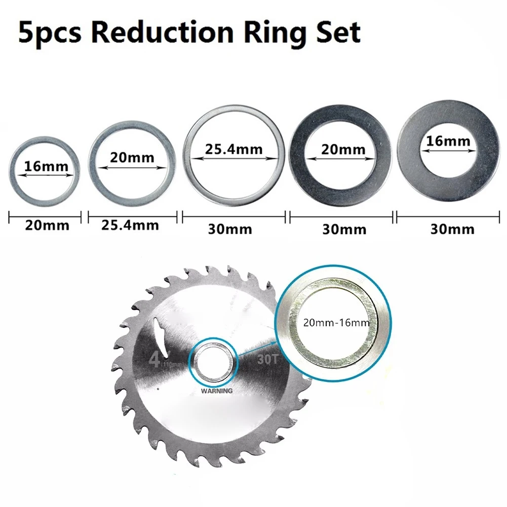 5Ppc Saw Blade Reducing Ring Washers 16/20/22/25.4/30/32MM Conversion Ring Cutting Disc Aperture Gasket Inner Hole Adapter Ring
5Ppc Saw Blade Reducing Ring Washers 16/20/22/25.4/30/32MM Conversion Ring Cutting Disc Aperture Gasket Inner Hole Adapter Ring