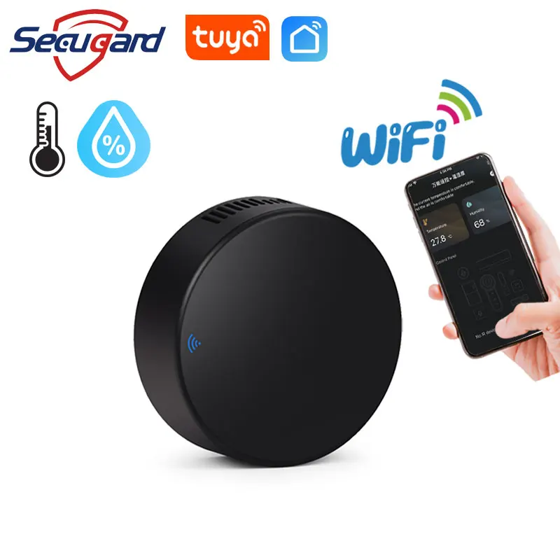 Инфракрасный пульт дистанционного управления Tuya, Wi-Fi ИК-датчик температуры и влажности для умного дома, универсальный пульт дистанционного...
Инфракрасный пульт дистанционного управления Tuya, Wi-Fi ИК-датчик температуры и влажности для умного дома, универсальный пульт дистанционного...