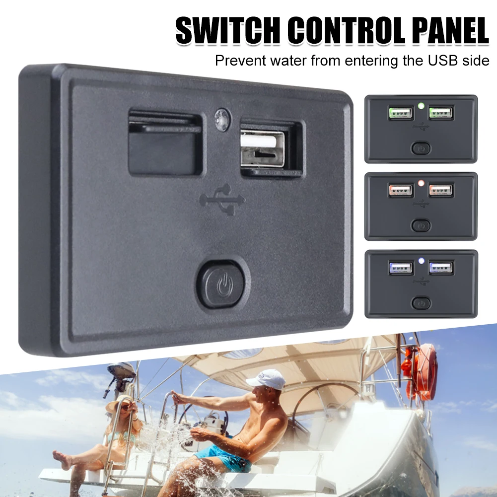 Dual USB Car Charger Socket 4.8A Fast Charging with Independent Switch Dust Cover Illuminated for Car RV Boat Marine Yacht
Dual USB Car Charger Socket 4.8A Fast Charging with Independent Switch Dust Cover Illuminated for Car RV Boat Marine Yacht