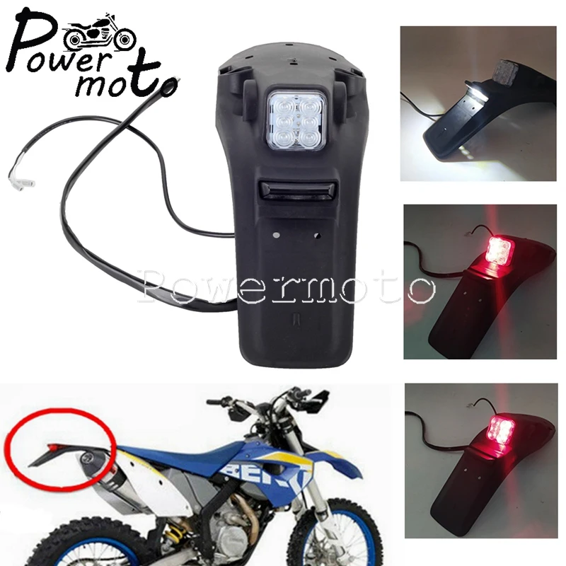 Universal Motorcycle 12V LED Tail Lights Dirt Bike Rear Fender Brake Stop Lamp For Motocross Taillight Supermoto Enduro Mudguard
Universal Motorcycle 12V LED Tail Lights Dirt Bike Rear Fender Brake Stop Lamp For Motocross Taillight Supermoto Enduro Mudguard