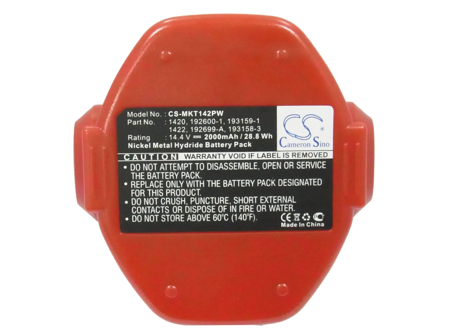 CS 2000mAh Battery for Makita 1420 1422 1422 192600-1 1433 1434 1435 1435F 192600-1 192699-6 192699-A
CS 2000mAh Battery for Makita 1420 1422 1422 192600-1 1433 1434 1435 1435F 192600-1 192699-6 192699-A