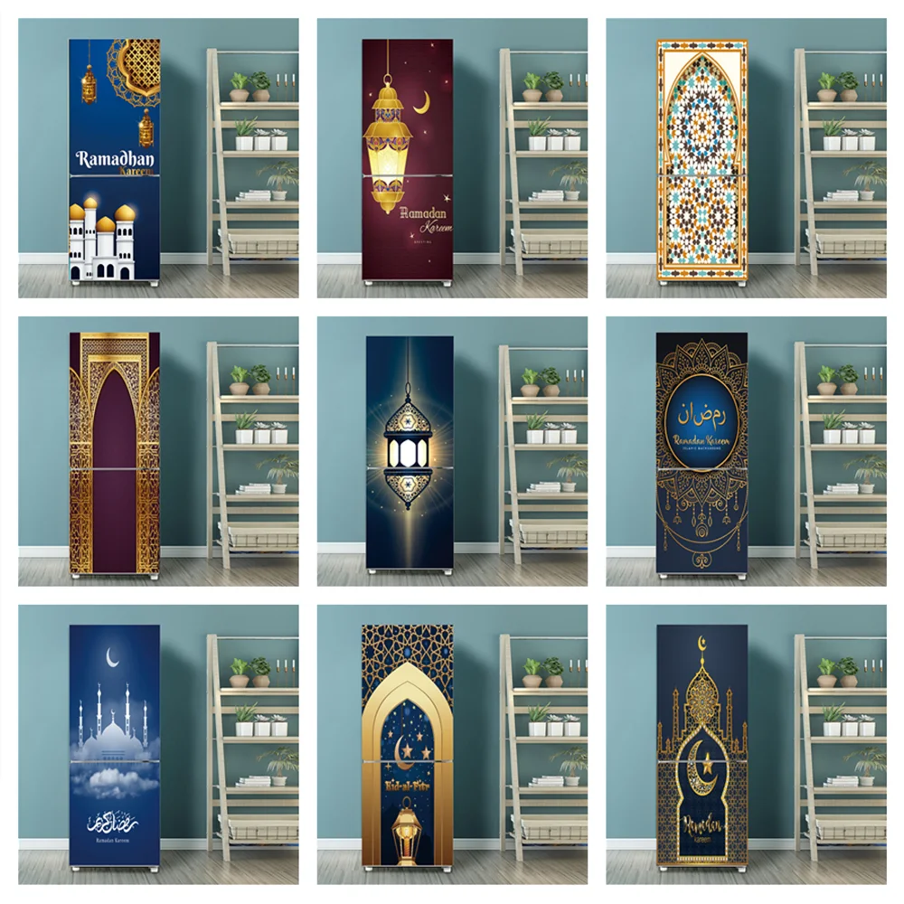 Ramadan Decoration Stickers On The Fridge Full Door Cover Eid Mubarak Kareem Refrigerator Wallpaper Muslim Decal Adhesive Vinyl
Ramadan Decoration Stickers On The Fridge Full Door Cover Eid Mubarak Kareem Refrigerator Wallpaper Muslim Decal Adhesive Vinyl