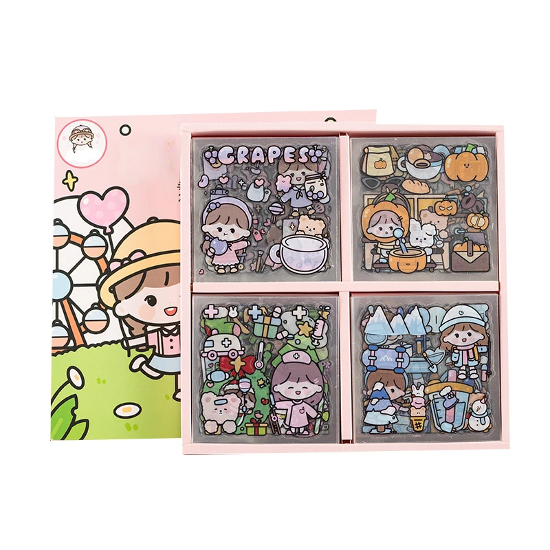 20 Sheets Cute Cartoon Girl Journal Sticker Gift Box PET Kawaii Stationery Scrapbooking Decoration Material Diary Phone Stickers
20 Sheets Cute Cartoon Girl Journal Sticker Gift Box PET Kawaii Stationery Scrapbooking Decoration Material Diary Phone Stickers