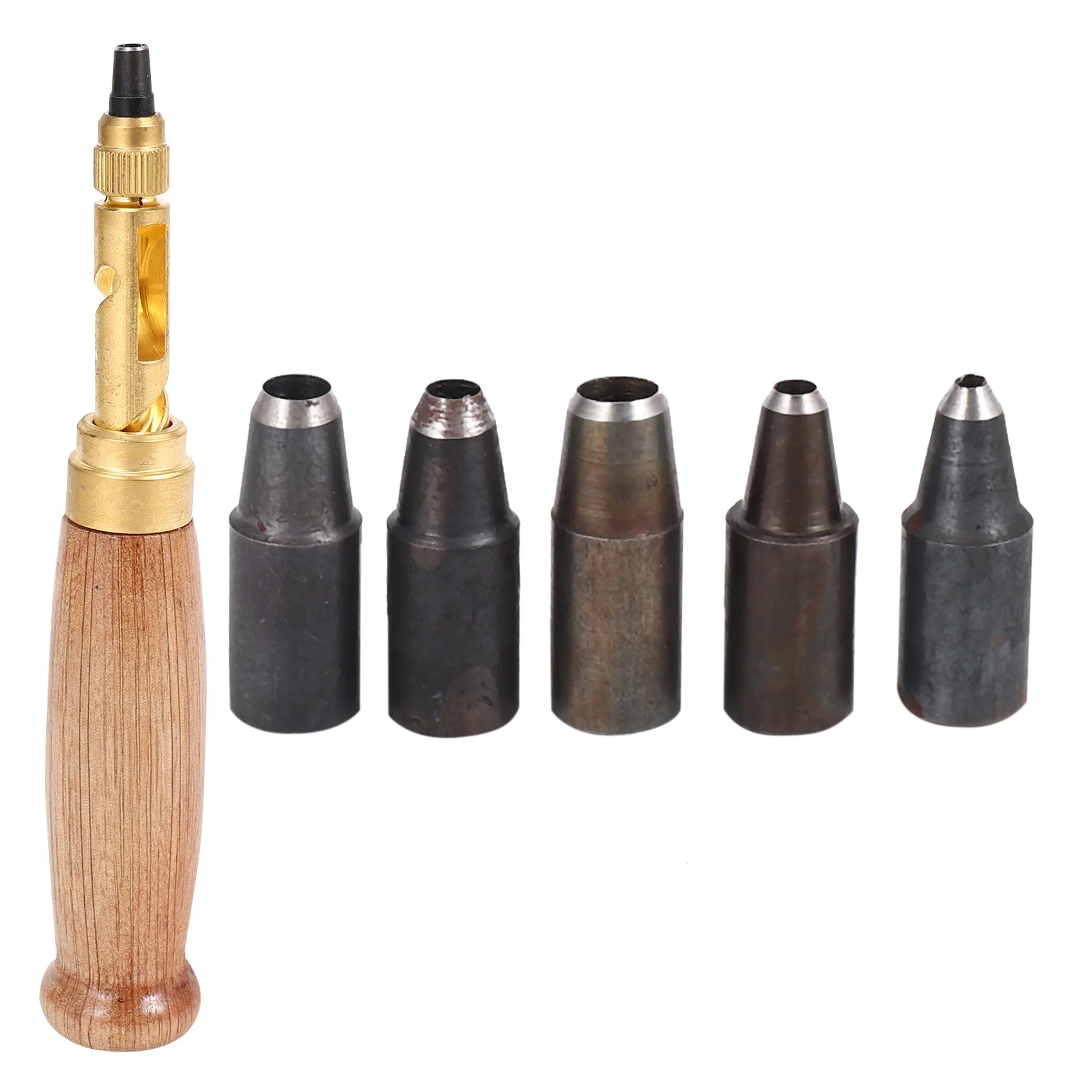 6Pcs Screw Hole Punch Leather Bookbinding Tool,Paper Punch,Craft Punches,6 Tips 1.5M 2mm 2.5mm 3mm 3.5M 4mm
6Pcs Screw Hole Punch Leather Bookbinding Tool,Paper Punch,Craft Punches,6 Tips 1.5M 2mm 2.5mm 3mm 3.5M 4mm