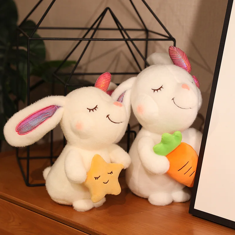 Cartoon Rabbit Plush Doll Long Ear Soft Stuffed Toy Cute Hold Carrot Star Animals Gift For Kids Girlfriend
Cartoon Rabbit Plush Doll Long Ear Soft Stuffed Toy Cute Hold Carrot Star Animals Gift For Kids Girlfriend