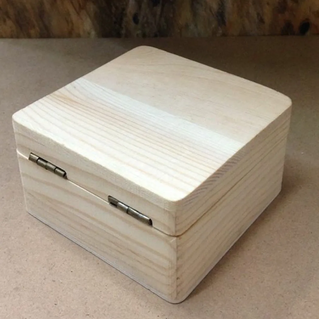 1PC Wooden Storage Box Plain Wood With Lid Multifunction Square Hinged Craft Gift Boxes Home Decoration Storage Supplies Boxes
1PC Wooden Storage Box Plain Wood With Lid Multifunction Square Hinged Craft Gift Boxes Home Decoration Storage Supplies Boxes
