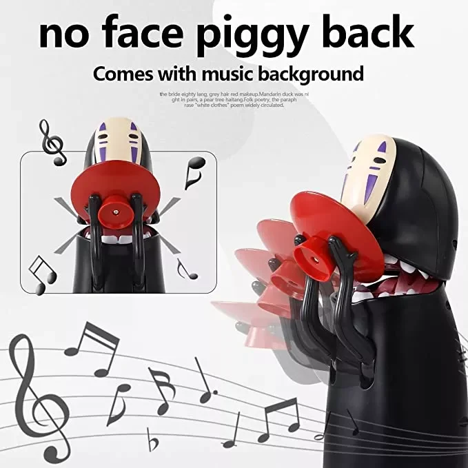 2023 Spirited Away Faceless Man Piggy Bank Kaonashi Swallow Money Toy Automatic Eat Coin Bank Hayao Miyazaki Doll Children's
2023 Spirited Away Faceless Man Piggy Bank Kaonashi Swallow Money Toy Automatic Eat Coin Bank Hayao Miyazaki Doll Children's