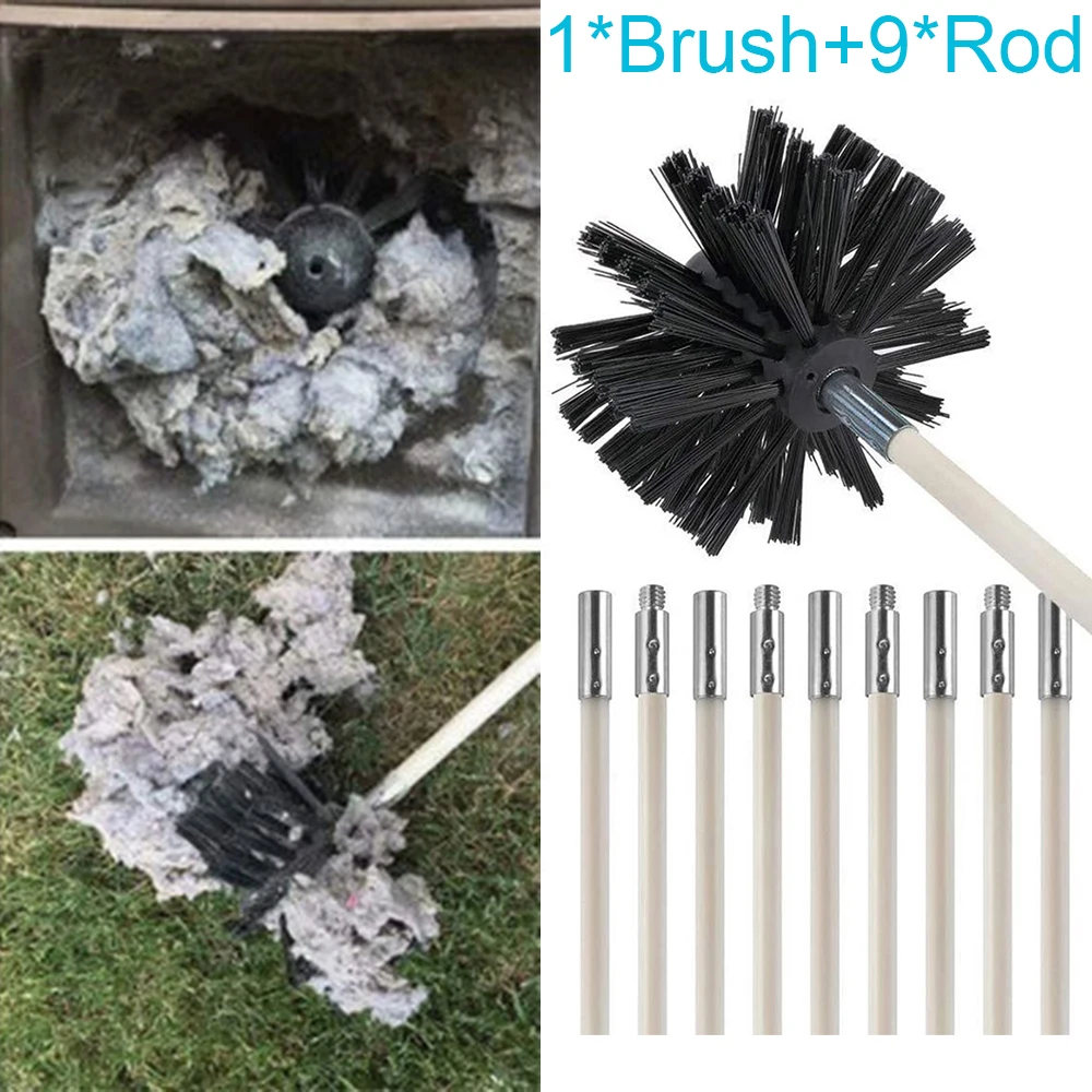 1PCS Flexible Flue Brush Rods Chimney Brush Kit Chimney Sweep Soot Cleaning Rod Home Improvement Heating Cooling Air Fireplaces
1PCS Flexible Flue Brush Rods Chimney Brush Kit Chimney Sweep Soot Cleaning Rod Home Improvement Heating Cooling Air Fireplaces
