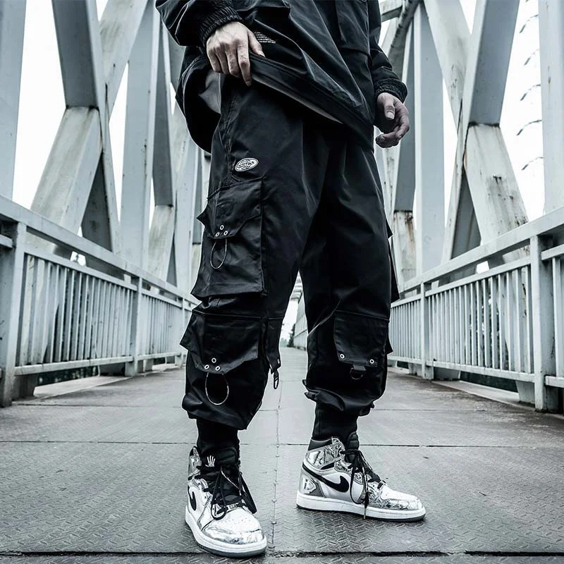 Black Cargo Pants Men Joggers Hip Hop Techwear Pants Hippie Cargo Trousers for Men Streetwear Plus Size Pockets Oversize
Black Cargo Pants Men Joggers Hip Hop Techwear Pants Hippie Cargo Trousers for Men Streetwear Plus Size Pockets Oversize