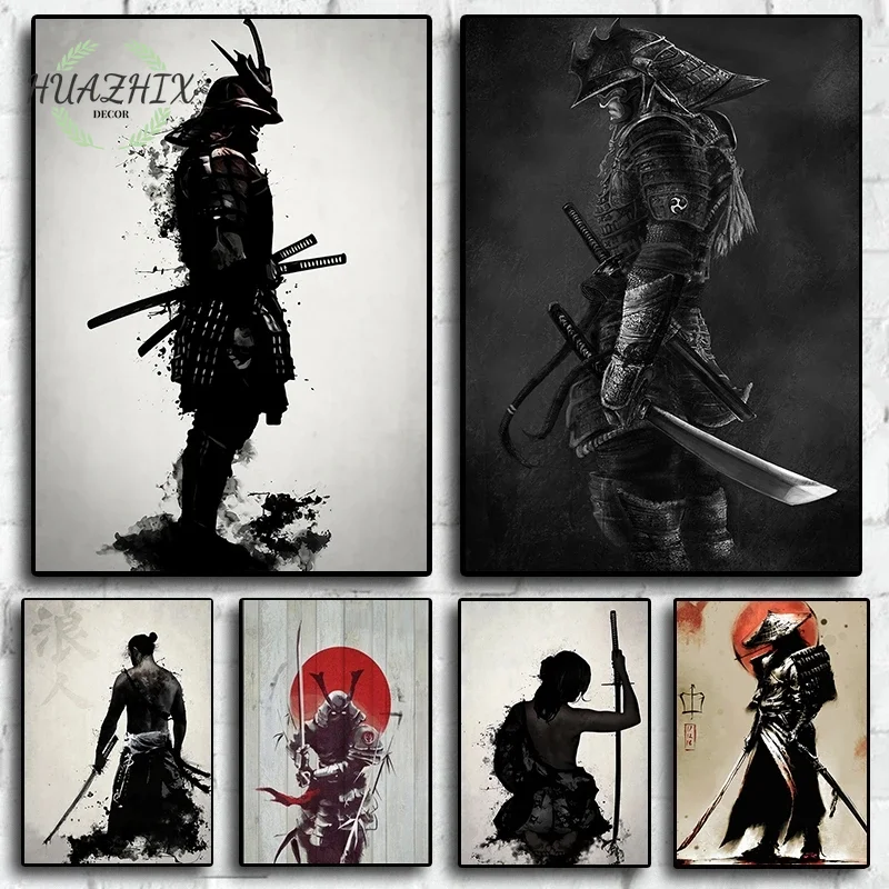 Retro Samurai Canvas Painting Japan Anime Game Poster and Pictures Bedroom Portrait Zen Bushido Wall Art Living Room Decoration
Retro Samurai Canvas Painting Japan Anime Game Poster and Pictures Bedroom Portrait Zen Bushido Wall Art Living Room Decoration