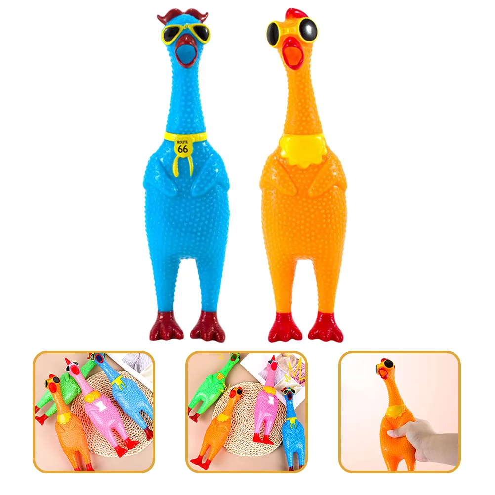 2 Pcs Pet Toy Screaming Chicken Tricky Playthings Pressure Unique Wear-resistant Stress Shaped Children Accessory Tpr Kids
2 Pcs Pet Toy Screaming Chicken Tricky Playthings Pressure Unique Wear-resistant Stress Shaped Children Accessory Tpr Kids