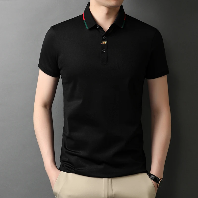 Embroidery Lapel Polo Shirt 2021 Summer Short Sleeve Slim POLO British Style Business Casual Polo Shirts Streetwear Male Clothes
Embroidery Lapel Polo Shirt 2021 Summer Short Sleeve Slim POLO British Style Business Casual Polo Shirts Streetwear Male Clothes