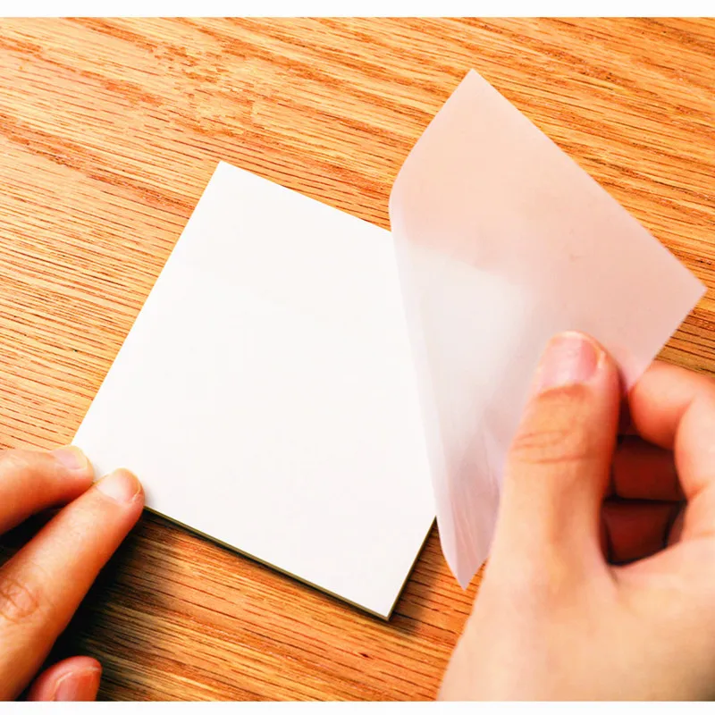 50 Sheet Pet Transparent Sticky Notes Waterproof Students Mark Pasted Message Memo Pads Stationary Drawing Paper
50 Sheet Pet Transparent Sticky Notes Waterproof Students Mark Pasted Message Memo Pads Stationary Drawing Paper