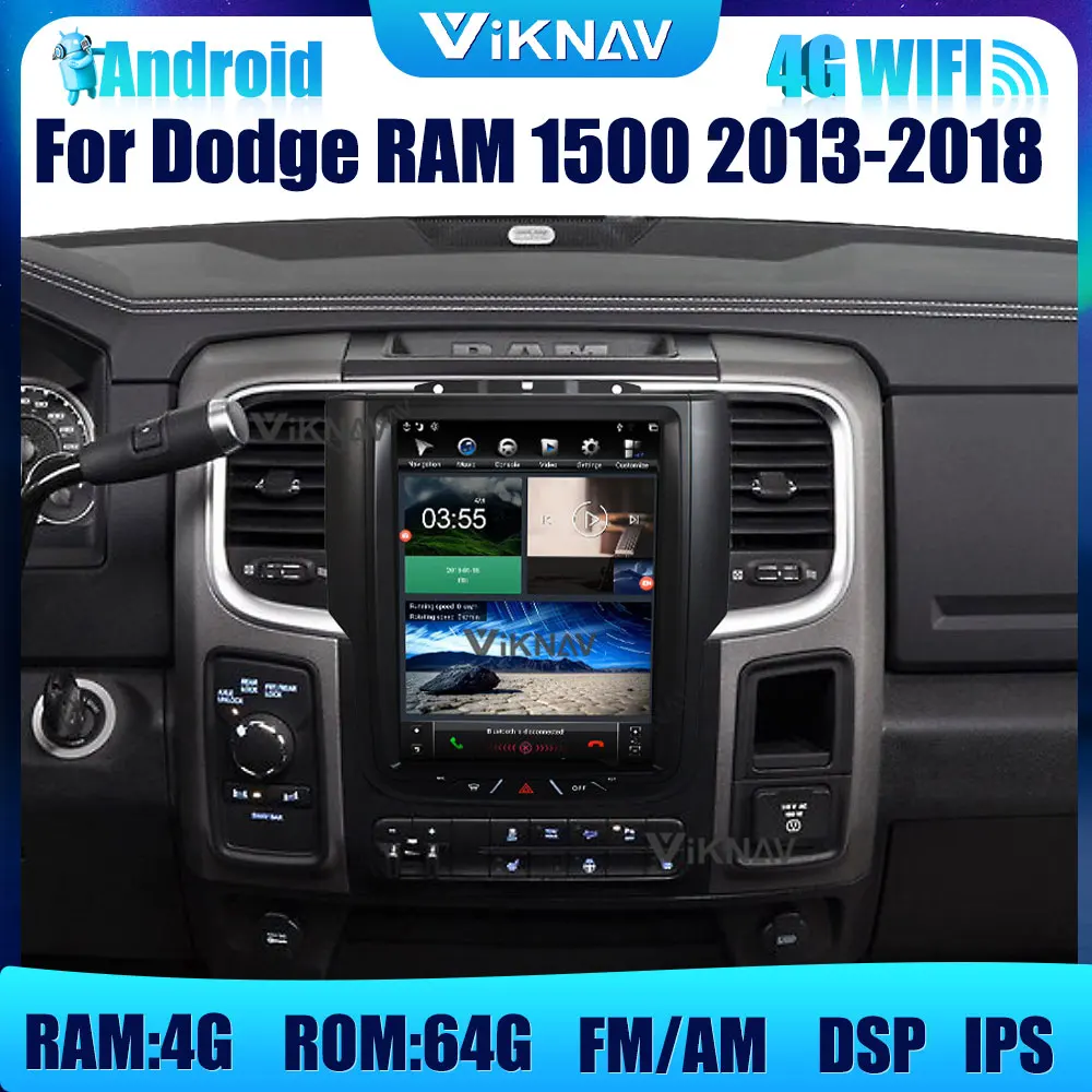 Автомобильный радиоприемник 10,25 дюймов Android для Dodge RAM 1500 128G вертикальный экран GPS-навигация 2013-2018 автомобильный стереоприемник DVD мультимедиа
Автомобильный радиоприемник 10,25 дюймов Android для Dodge RAM 1500 128G вертикальный экран GPS-навигация 2013-2018 автомобильный стереоприемник DVD мультимедиа