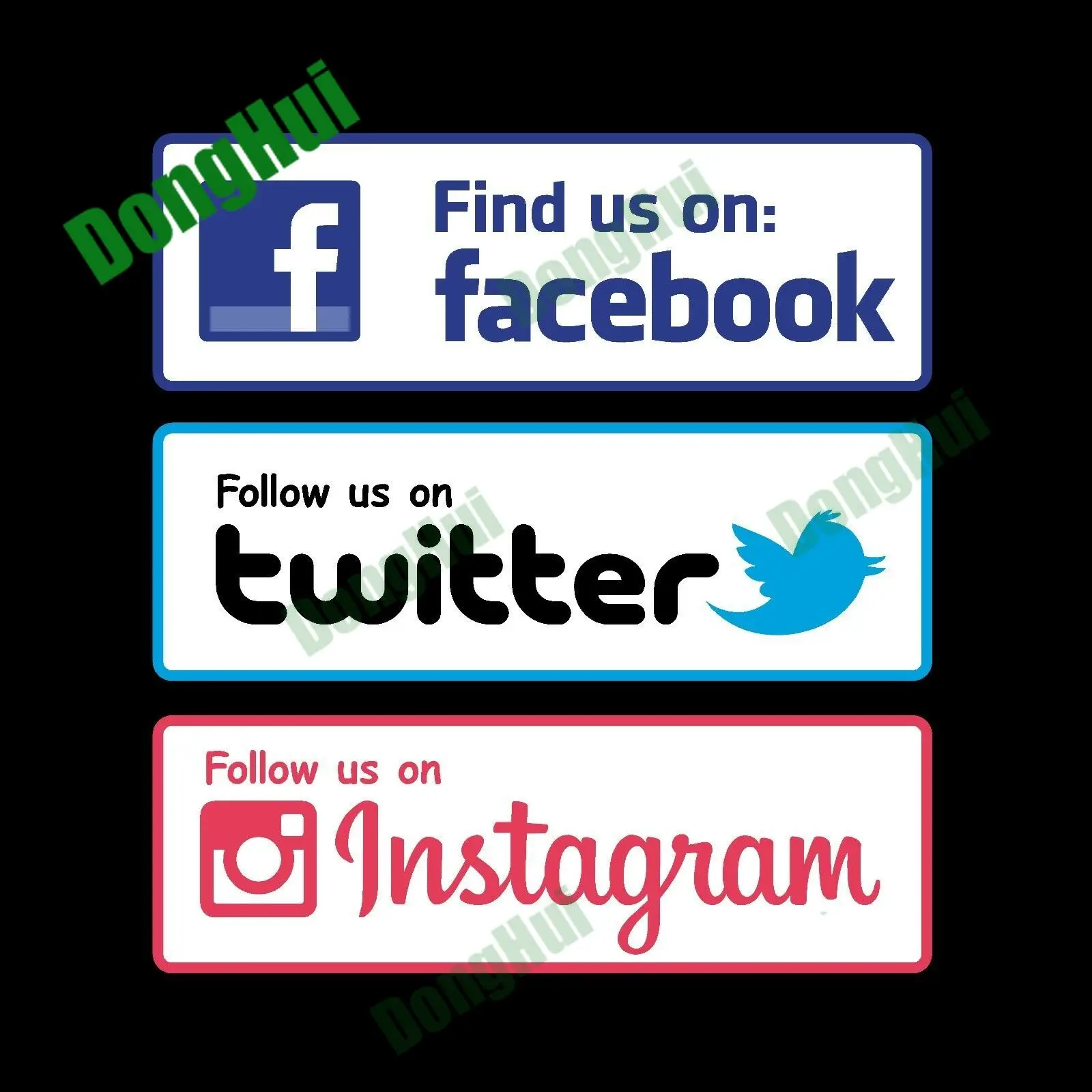 Facebook Twitter Instagram Logo Sticker Label Sticker Warning Caution Danger Adhesive Sticker Van Lorry Carava Car Sticker
Facebook Twitter Instagram Logo Sticker Label Sticker Warning Caution Danger Adhesive Sticker Van Lorry Carava Car Sticker