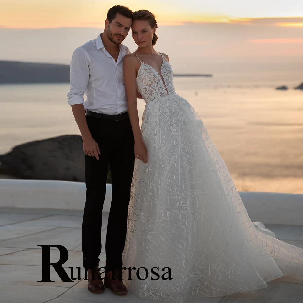 Ruhair Luxury Beading Spaghetti Strap Tulle Wedding Gown 2023 For Bride Appliques Lace Personalised Robe De Soirée De Mariage
Ruhair Luxury Beading Spaghetti Strap Tulle Wedding Gown 2023 For Bride Appliques Lace Personalised Robe De Soirée De Mariage