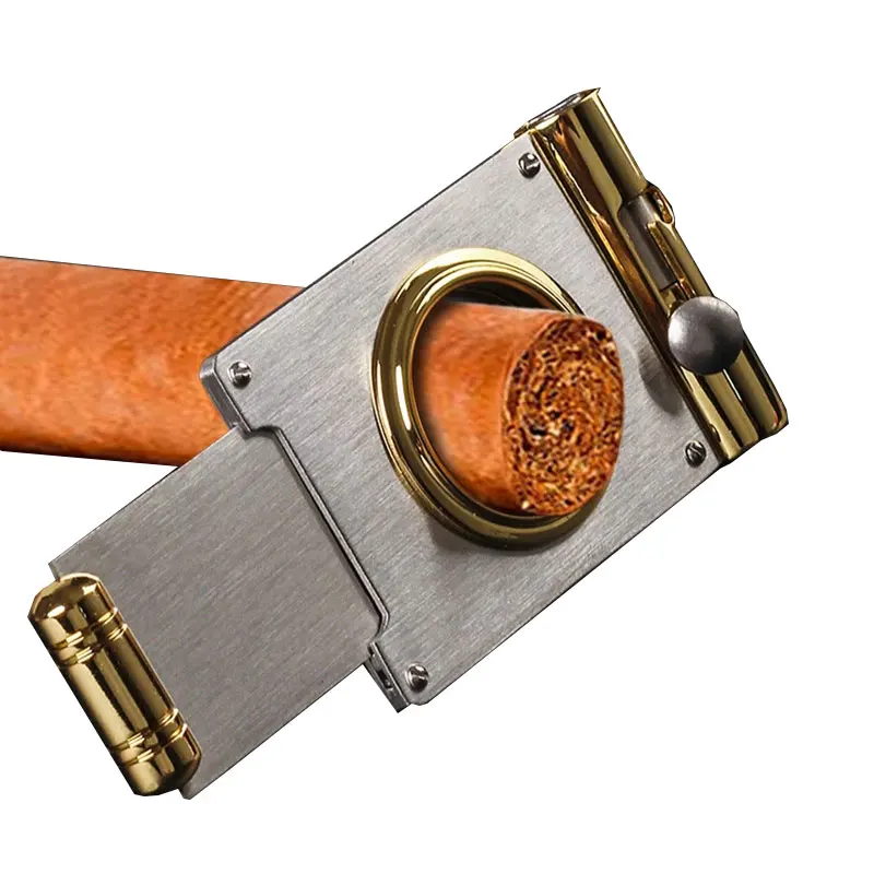 Cigar Cutter Stainless Steel Multifunctional 2 In 1 Cigar Scissors Knife Cigar Knife Puncher Hole Opener Cigar Guillotine Knife
Cigar Cutter Stainless Steel Multifunctional 2 In 1 Cigar Scissors Knife Cigar Knife Puncher Hole Opener Cigar Guillotine Knife