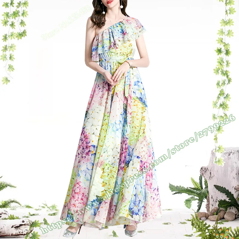 2023 Summer Sweet Fashion Elegant Elastic Waist High Holiday Ruffle Print Floral Pattern Girl Maxi Long Dress for Womens
2023 Summer Sweet Fashion Elegant Elastic Waist High Holiday Ruffle Print Floral Pattern Girl Maxi Long Dress for Womens