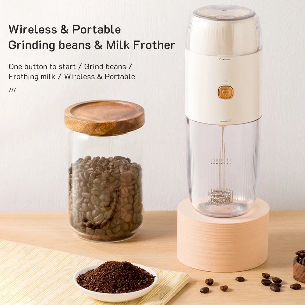 Electric Coffee Bean Grinder USB Rechargeable Milk Frother Egg Beater Mini Coffee Bean Mill Grinder Espresso Spice Grinder
Electric Coffee Bean Grinder USB Rechargeable Milk Frother Egg Beater Mini Coffee Bean Mill Grinder Espresso Spice Grinder