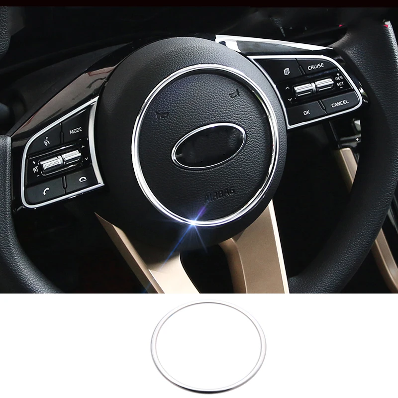 Stainless Steel Car Steering Wheel Mark Ring Trims for Kia K3 Forte Cerato 2019 2020 2021 Interior Accessories 2022 2023 chrome
Stainless Steel Car Steering Wheel Mark Ring Trims for Kia K3 Forte Cerato 2019 2020 2021 Interior Accessories 2022 2023 chrome
