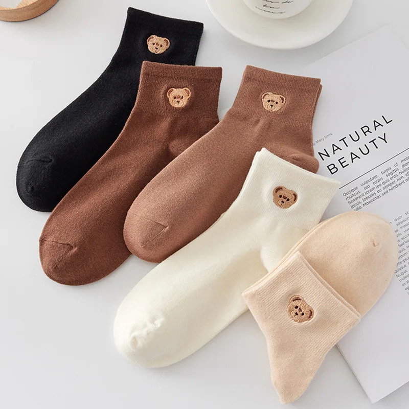 Women's Christmas Gifts Cotton Socks Fashion Bear Socks Kawaii Cute Cartoon Women's Sock Japaense Korea Harajuku Style Hot Sell
Women's Christmas Gifts Cotton Socks Fashion Bear Socks Kawaii Cute Cartoon Women's Sock Japaense Korea Harajuku Style Hot Sell