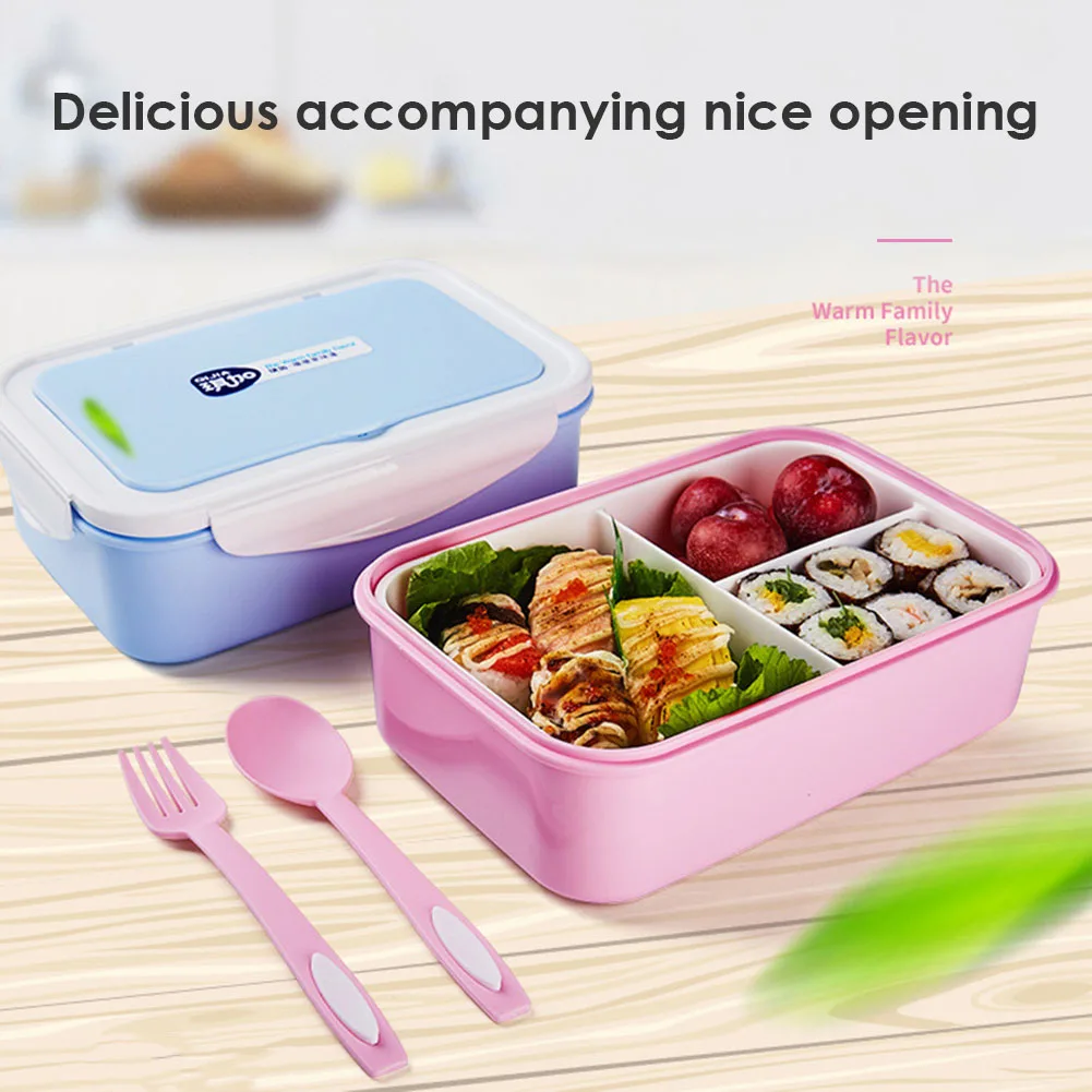 Dinnerware Microwave Lunch Box Storage Portable Container Leakproof Plastic Compartment Case with Spoon Fork for Food Supplies
Dinnerware Microwave Lunch Box Storage Portable Container Leakproof Plastic Compartment Case with Spoon Fork for Food Supplies